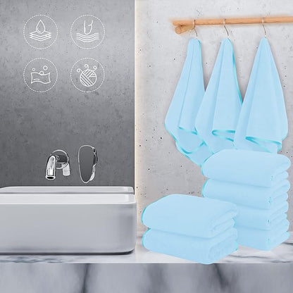 TENSTARS Silk Hemming Hand Towels
