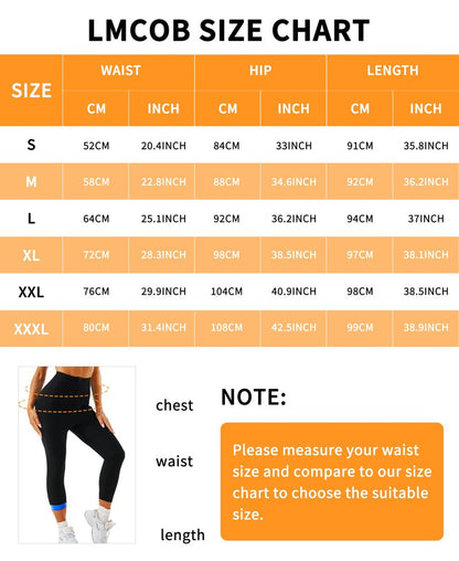 LMCOB Sauna Sweat Pants for Women High Waist Compression Sauna Leggings Workout Sauna Pants for Weight Loss(BH70063-01-S)