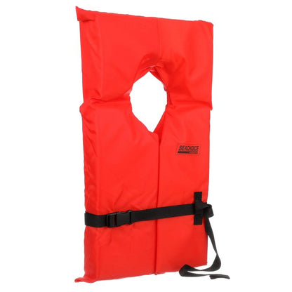 SEACHOICE 85580 Life Vest, Type II Personal Flotation Device â€“ Orange â€“ Adult XL