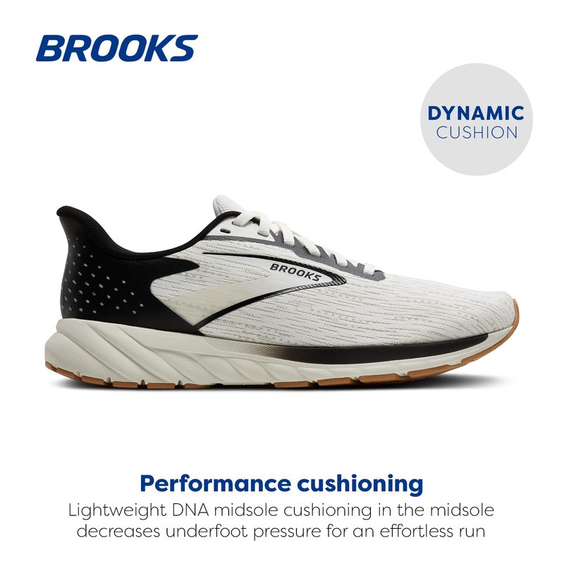 Brooks Women’s Anthem 7 Neutral Running Shoe - White/Black/Tan - 10 Medium