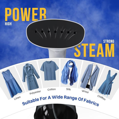 Rolipo Steamer for Clothes 1350W, Portable Handheld Clothes Steamer for Home & Travel, Upgraded 400ML Tank, Fast Heat-Up Wrinkle Remover with Leak-Proof Design