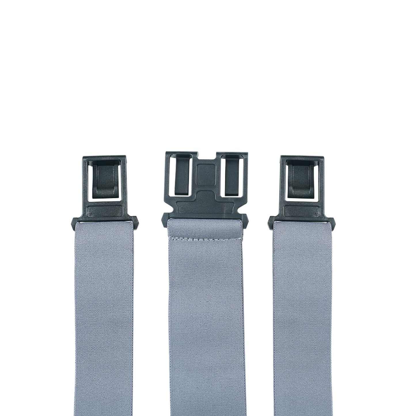 KUNN Men's 1.5 inch Adjustable Y Back Suspender,Elastic Hook End Suspenders,Grey