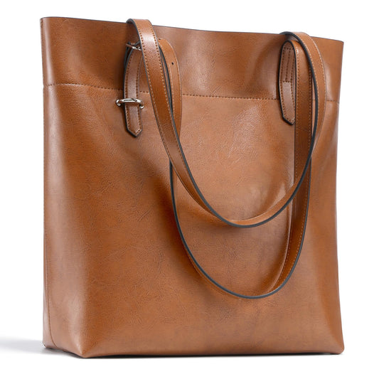 UEIRY Genuine Leather Tote Bag for Women, Large Women's Leather Shoulder Bags, Designer Womens Totes Purse with Top Handles