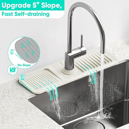 17.7inch Faucet Mat for Kitchen Sink Faucet Mat Kitchen Sink Splash Guard