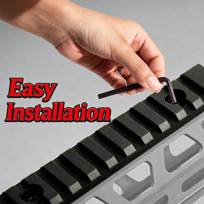 Gotical 11 Slots Rail Section for M Lok Handguard Eleven Slots Rail Picatinny Rail (2 Piece)