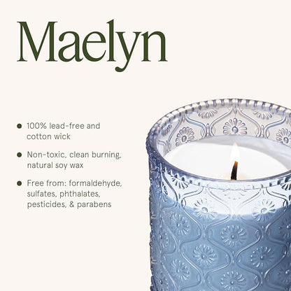 LA JOLIE MUSE Citrus Mint Candle – Yuzu, Mint & Tonka | 6 oz Natural Soy Wax | 40 Hours Clean Burn | Gift-Ready for Hosts | Fresh Citrus Candle | Elegant Home Décor