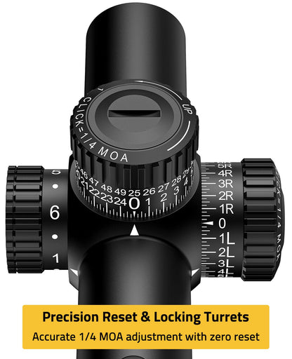CVLIFE BearMight 1-8x24 LPVO FFP Rifle Scope - ED Glass, Illuminated BDC Reticle, Zero Stop, Cantilever Mount - First Focal Plane 34mm Tube Hunting Riflescope