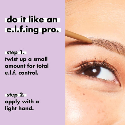 e.l.f. Micro-Fine Brow Pencil, Waterproof Brow Color & Spoolie For Shaping Brows & Creating A Feathered Natural-Looking Finish, Vegan & Cruelty-Free, Taupe