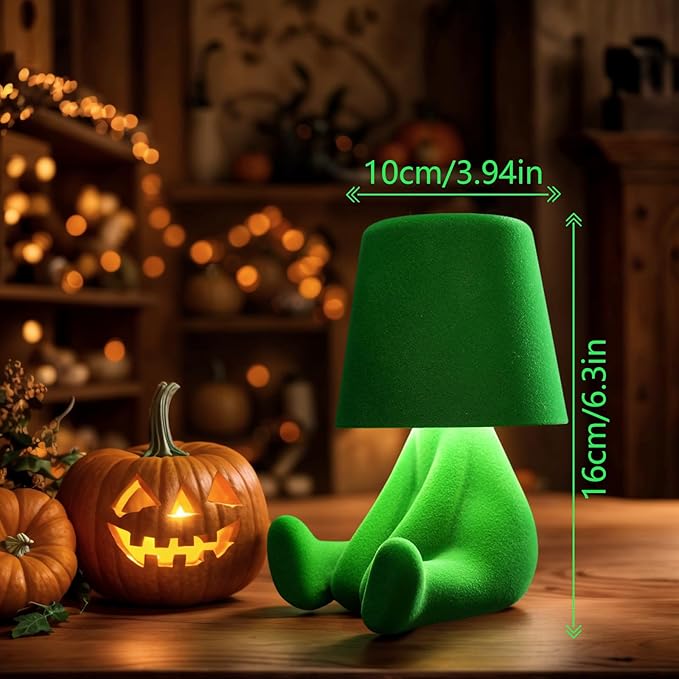 Modern Creative Design Table Lamp for Youth: Rechargeable Cute Light for Kids Child Teen -Bedside Lamps for Nightstand- Gift for Birthday Christmas Halloween Easter， 3-Color Dimmable.