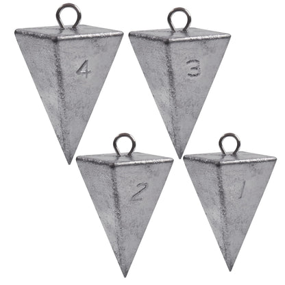 Pyramid Sinkers Fishing Weights Saltwater Pyramid Weights for Surf Fishing Gear Tackle 1oz 2oz 3oz 4oz