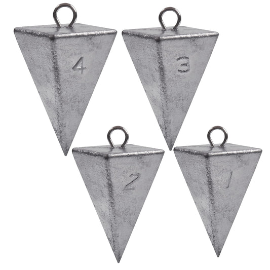 Pyramid Sinkers Fishing Weights Saltwater Pyramid Weights for Surf Fishing Gear Tackle 1oz 2oz 3oz 4oz