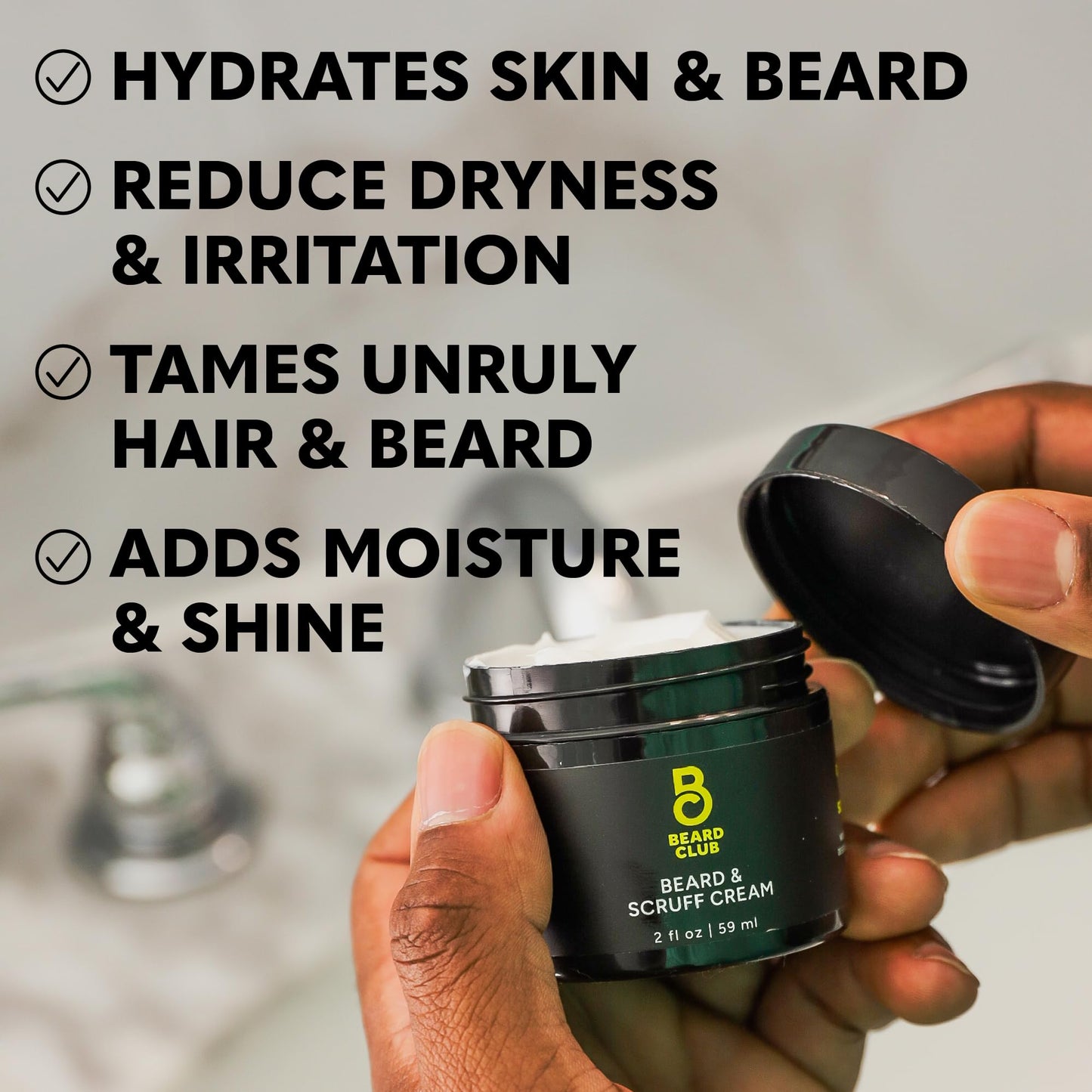 Beard Club - Beard Growth Serum with Natural Castor, Coconut and Avocado to Grow a Thicker, Fuller Beard, Fill in Patches and Stimulate Healthier Facial Hair Growth
