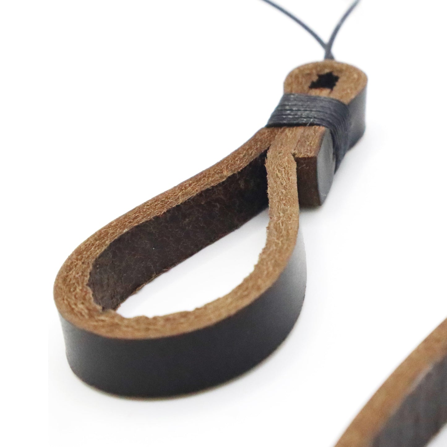 SNLxStudioz Genuine Leather Camera Wrist Strap for Fujifilm X100VI, Ricoh GR III - Hand Strap & Finger Loop Set (2-Pack) - Handmade Anti-Scratch Micro-Cord Lanyard for Compact Cameras