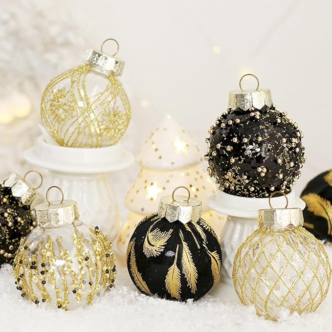 25Pcs Christmas Ornaments Sets 2.36” Christmas Ball Ornaments Christmas Tree Ornaments Shatterproof Xmas Balls Bulbs for Holiday Wedding Party Christmas Tree Decoration（Silvery White）