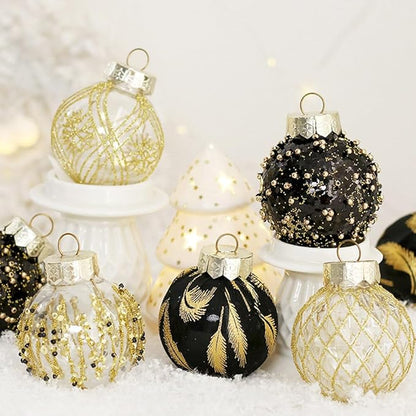 25Pcs Christmas Ornaments Sets 2.36” Christmas Ball Ornaments Christmas Tree Ornaments Shatterproof Xmas Balls Bulbs for Holiday Wedding Party Christmas Tree Decoration（Silvery White）