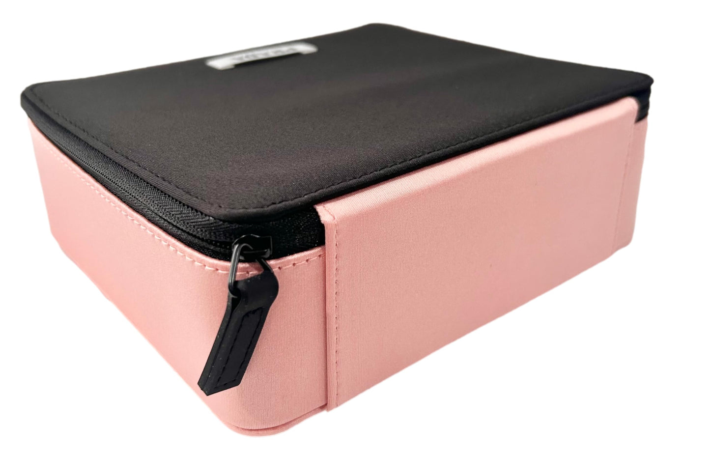Prada Black Pink Train Case Beauty Fragrance Paradoxe Cosmetic Pouch Makeup Bag (EMPTY MAKEUP BAG) - Approx MEDIUM 7L x 6H x 2.5W - 0697