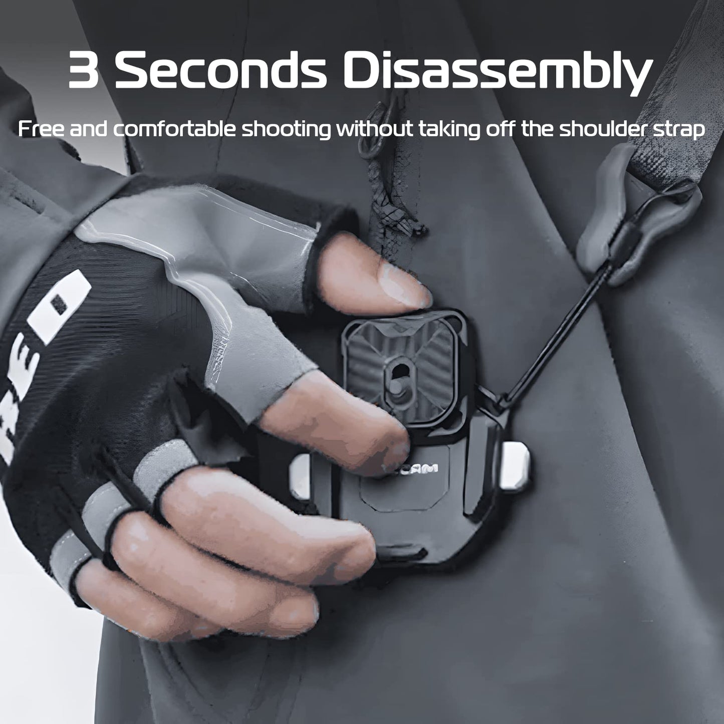 ULANZI F38 Camera Shoulder Strap Mount Quick Release for Shoulder Straps Kit V2, QR Plate Camera Tripod Mount