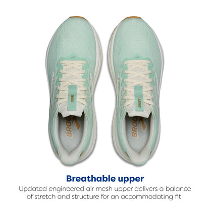Brooks Women’s Ghost 17 Neutral Running Shoe - Honeydew/Coconut/Taffy - 6 Medium