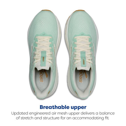 Brooks Women’s Ghost 17 Neutral Running Shoe - Honeydew/Coconut/Taffy - 8.5 Medium