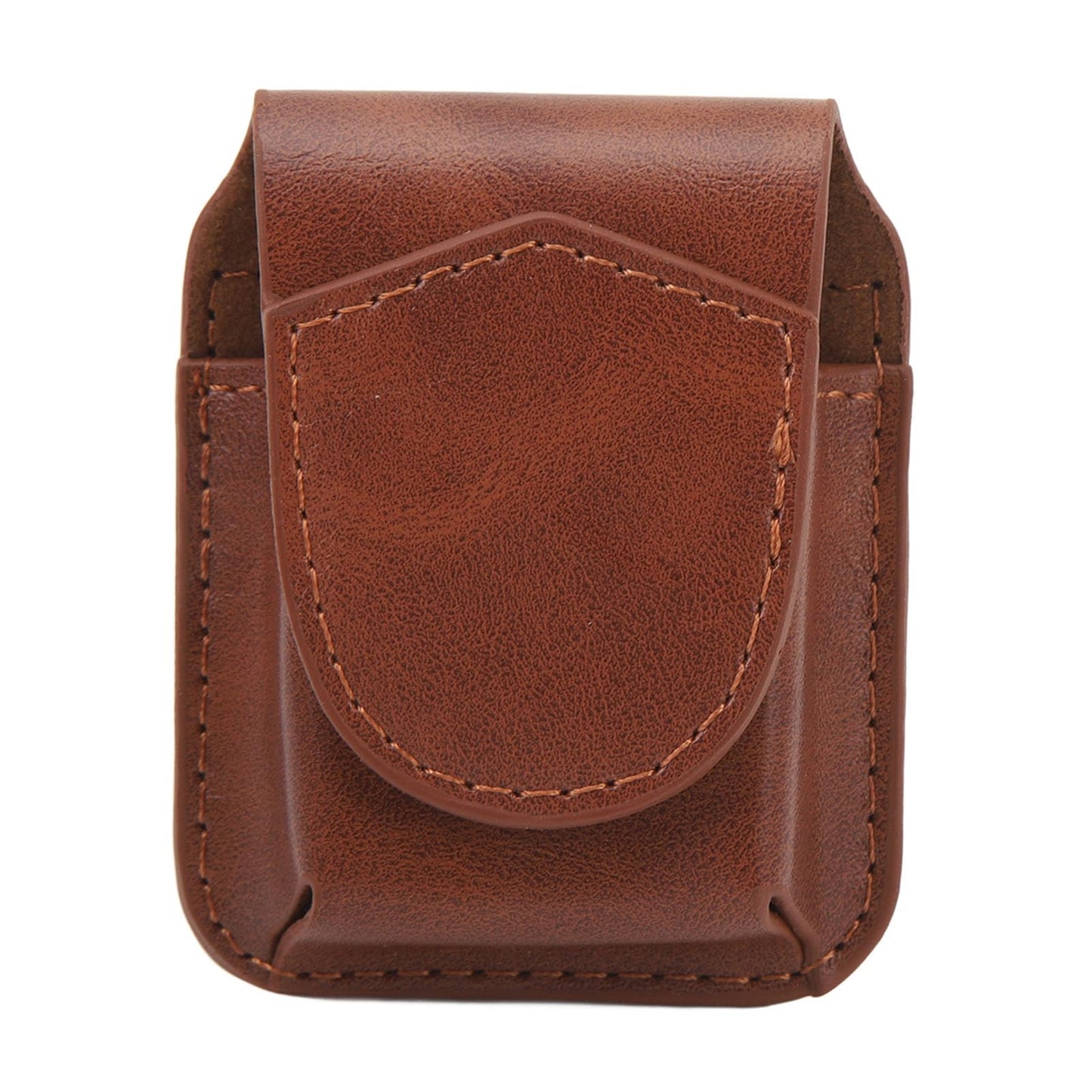 Lighter Holder with Belt Loop, PU Leather Lighter Pouch Holder Case, Anti Scratch Protective Storage Case (Brown)