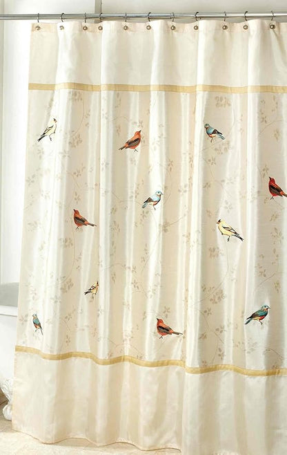 Avanti Linens - Fabric Shower Curtain, Nature Inspired Bathroom Decor
