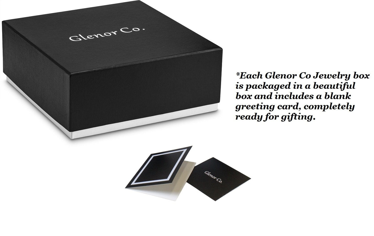 Glenor Co Ring Box Organizer - 54 Slot Classic Jewelry Display Case Holder - Storage Tray with Modern Buckle Closure, Large Mirror - for Rings and Cufflinks - Small for Travel - PU leather - Black