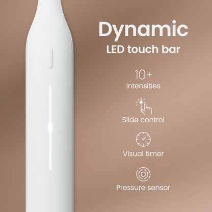 Quip Ultra Next Generation Smart Toothbrush - Timed Electric Toothbrush with Case - Replaceable Brush Head, Soft Bristles, Silicone Handle, 30-Day Battery Life - Travel Toothbrush - Dusk
