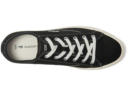 Lacoste Men's BACKCOURT Sneaker, BLK/Off WHT, 10.5