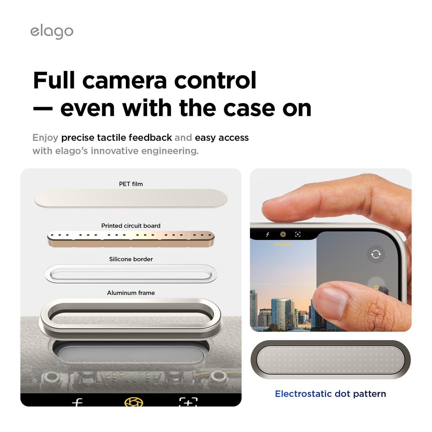 elago Magnetic Leather Case Compatible with iPhone 17 Pro Case, All MagSafe Accessories, 6.3 inch - Built-in Magnets, Durable Vegan Leather, Shockproof, Water-Resistant [Light Grey]