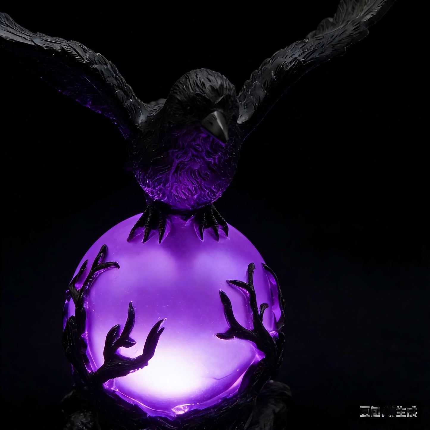 SDIHOIXQ Crow Lamp Raven Table Lamp with Bulb, Bird DeskLamps, Gothic Home Decor Crow Light, Christmas Raven Lamp forBedside Bedroom Living Room Decor