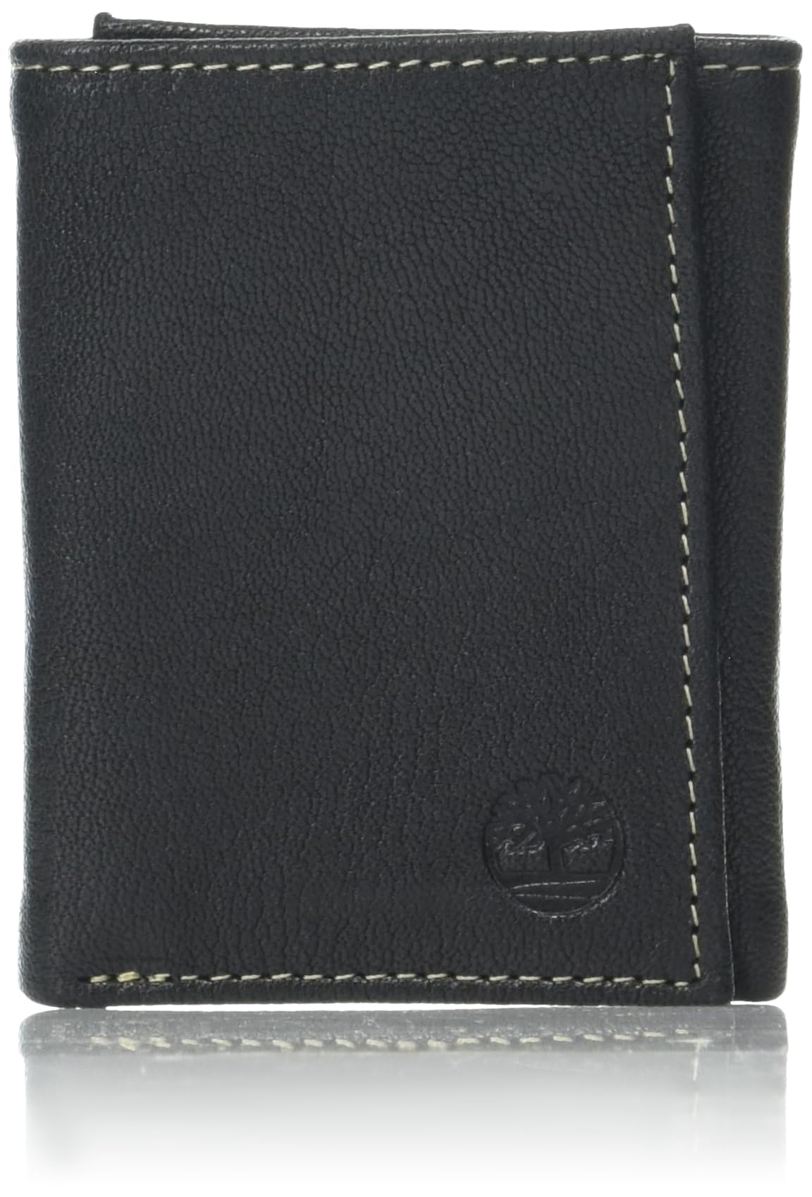 Timberland Men's Genuine Leather Rfid Blocking Trifold Wallet, Black, One Size