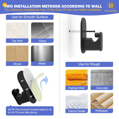 Curtain Rods No Drilling for Windows 32 to 45 Inch:No Drill Small Silver Curtain Rod with Adhesive Brackets for Bedroom,5/8" Apartment Renter Friendly Adjustable Drapery Rods Easy Install