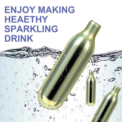 Soyishi CO2 8g Soda Cartridges for Soda Maker Food Grade Seltzer Water Cartridges Non-Threaded Soda Chargers Compatible With Soda Siphons(10 Pcs)