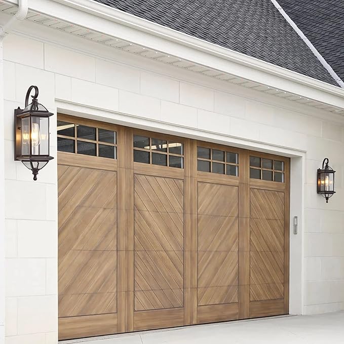 Copper Dusk to Dawn Outdoor Wall Lights Exterior Light Fixtures Porch Light Wall Mount,18.5''H Outside Lights for House,Garage,Porch Patio,Oil-Rubbed Bronze 1 Pack with E26 Socket