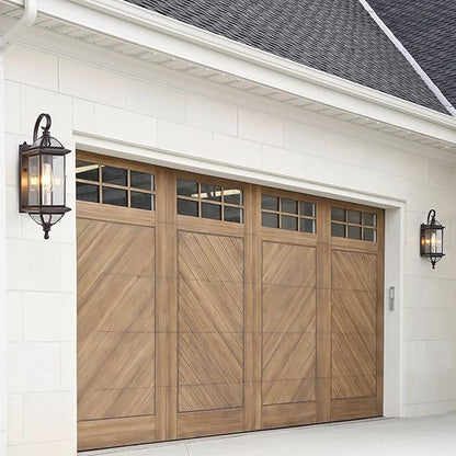 Copper Dusk to Dawn Outdoor Wall Lights Exterior Light Fixtures Porch Light Wall Mount,18.5''H Outside Lights for House,Garage,Porch Patio,Oil-Rubbed Bronze 1 Pack with E26 Socket