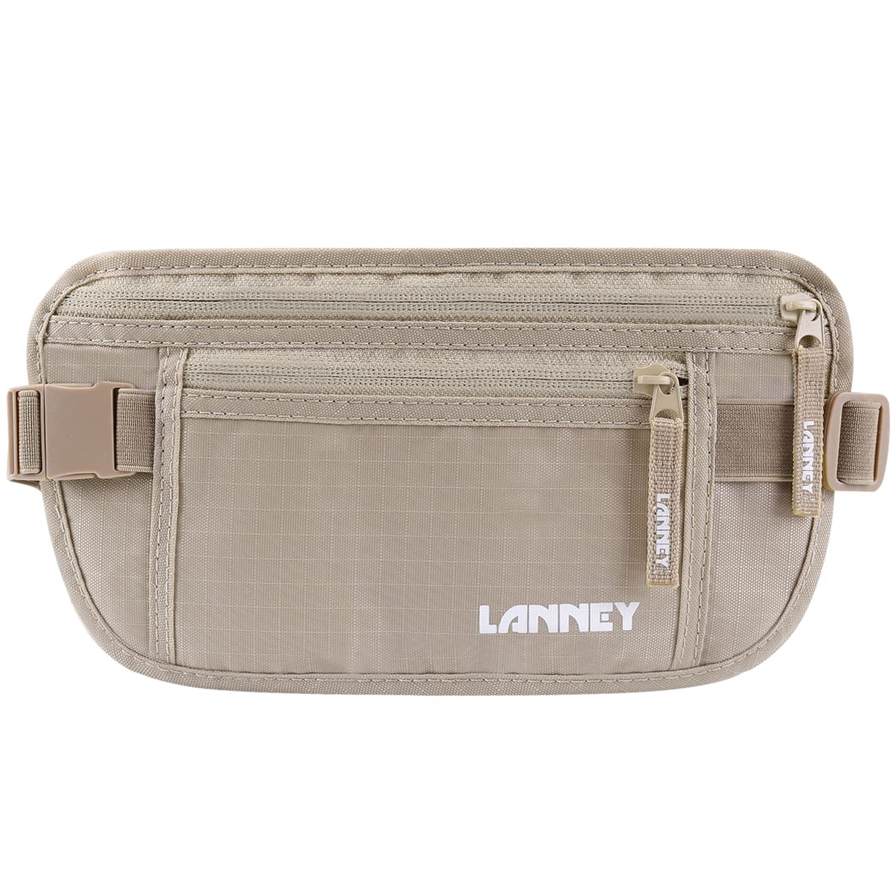 Money Belt for Travel, Slim RFID Blocking Women and Men Hidden Travel Pouch Under Clothes, Passport Holder Protect Cash, Documents, Credit Card, Bonus 2 RFID Sleeves