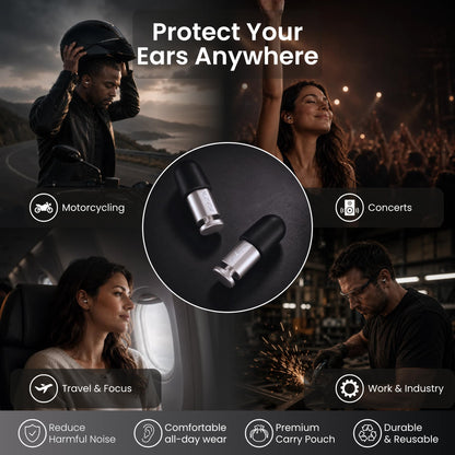 Flare Audio Isolate Concert Ear Plugs Noise Reduction SNR 30 dB | High Fidelity Noise Reduction Ear Plugs for Concerts, Festivals and Motorcycles | (Gray)