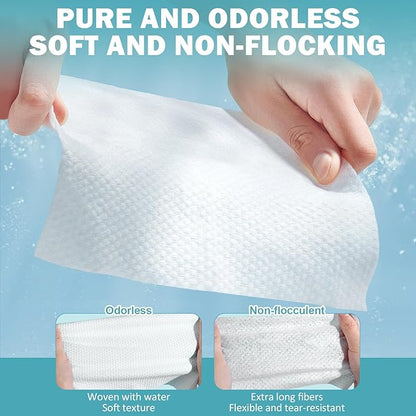 Disposable Face Towel 200 Count, Ultra Soft & Thick Washcloths, Biodegradable