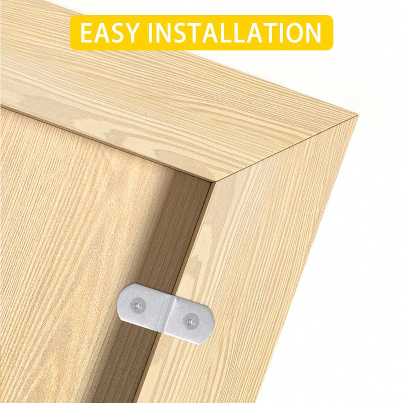 GDFYMI Offset Clips for Picture Framing, Z-Shape Canvas Mounting Clips with Mounting Hole, with Screws (20pcs, 2mm)