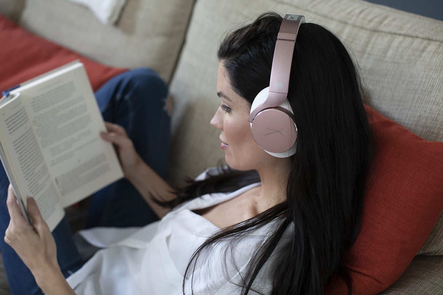 Altec Lansing Comfort Q+ Bluetooth Headphones, Active Noise Cancellation, Comfortable, Quite, Noise Cancelling Headphone, Up to 26 Hours of Playtime, 30 Ft. Wireless Range, Black