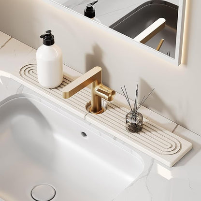 23.6 Inch Stone Faucet Mat for Kitchen Sink Splash Guard