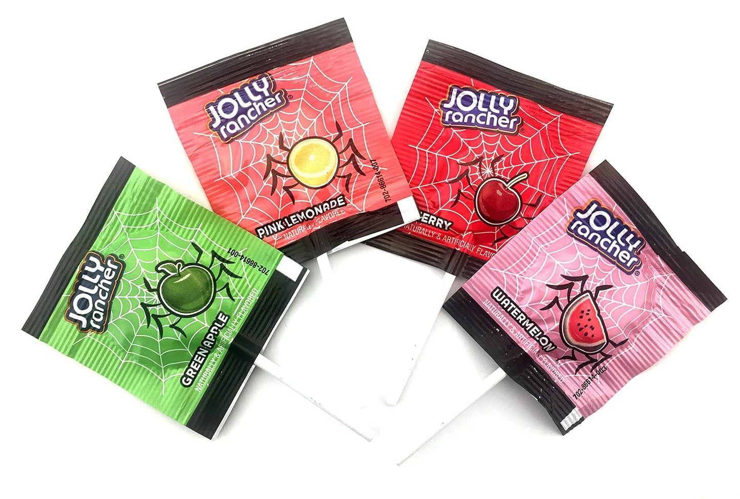 Halloween JollyRanchr Flat Lollipops – Assorted Fruit Flavors, 150 Count Bag (34.2 oz) – Party Favors, Trick-or-Treat Candy, Halloween Gifts