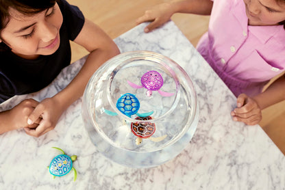 ROBO ALIVE Robo Turtle Robotic Swimming Turtle (Green + Pink) by ZURU Water Activated, Comes with Batteries, Exclusive (2 Pack)