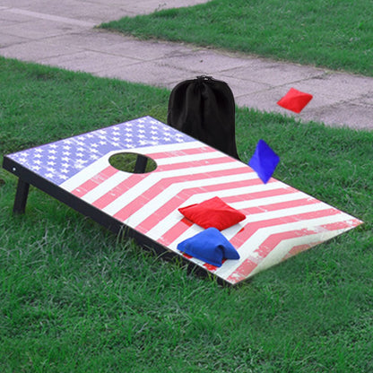 yaaduo Set of 8 Regulation Cornhole Bags Double Sided, Weather Resistant Bean Bags for Cornhole Toss Game, Corn Hole Beans Bags with Tote Bag (Red/Blue)