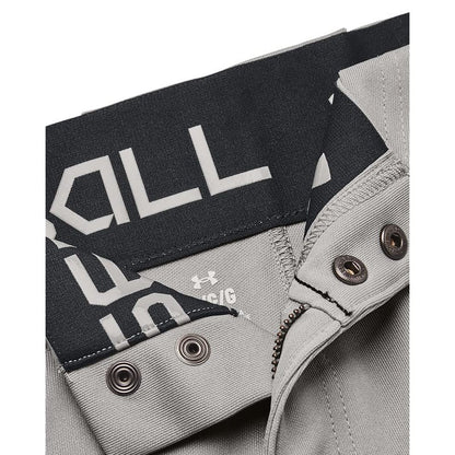 Under Armour Men's Utility Baseball Pants 22, (080) Baseball Gray / / Black, 3X-Large