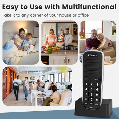 Intercoms Wireless for Home, 1 Mile Long Range for House Business Office, Handheld Room to Room Communication System, Rechargeable Loud & Clear 10-Channel Anti-Interference Intercom System