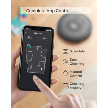 eufy Like-New RoboVac G30 Verge, Robot Vacuum with Home Mapping, 2000Pa Suction, Wi-Fi, Boundary Strips, for Carpets and Hard Floors (Renewed)