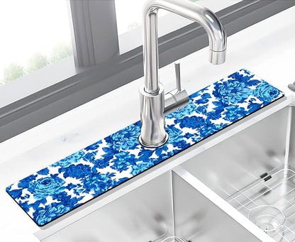 Kitchen Sink Splash Guard Faucet Mat Super Absorbent Fast Drying Mat Sink