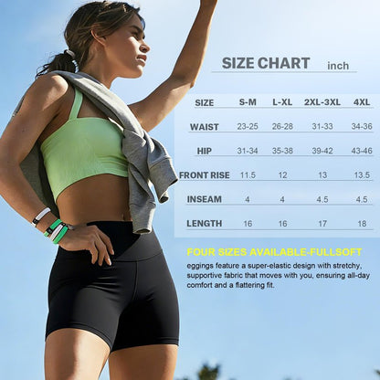FULLSOFT High Waisted Biker Shorts for Women-5" Tummy Control Fitness Athletic Workout Running Yoga Gym Soft Front Seam Under Dress Shorts Underwear Clothes Essentials (Dark Green,Small-Medium)