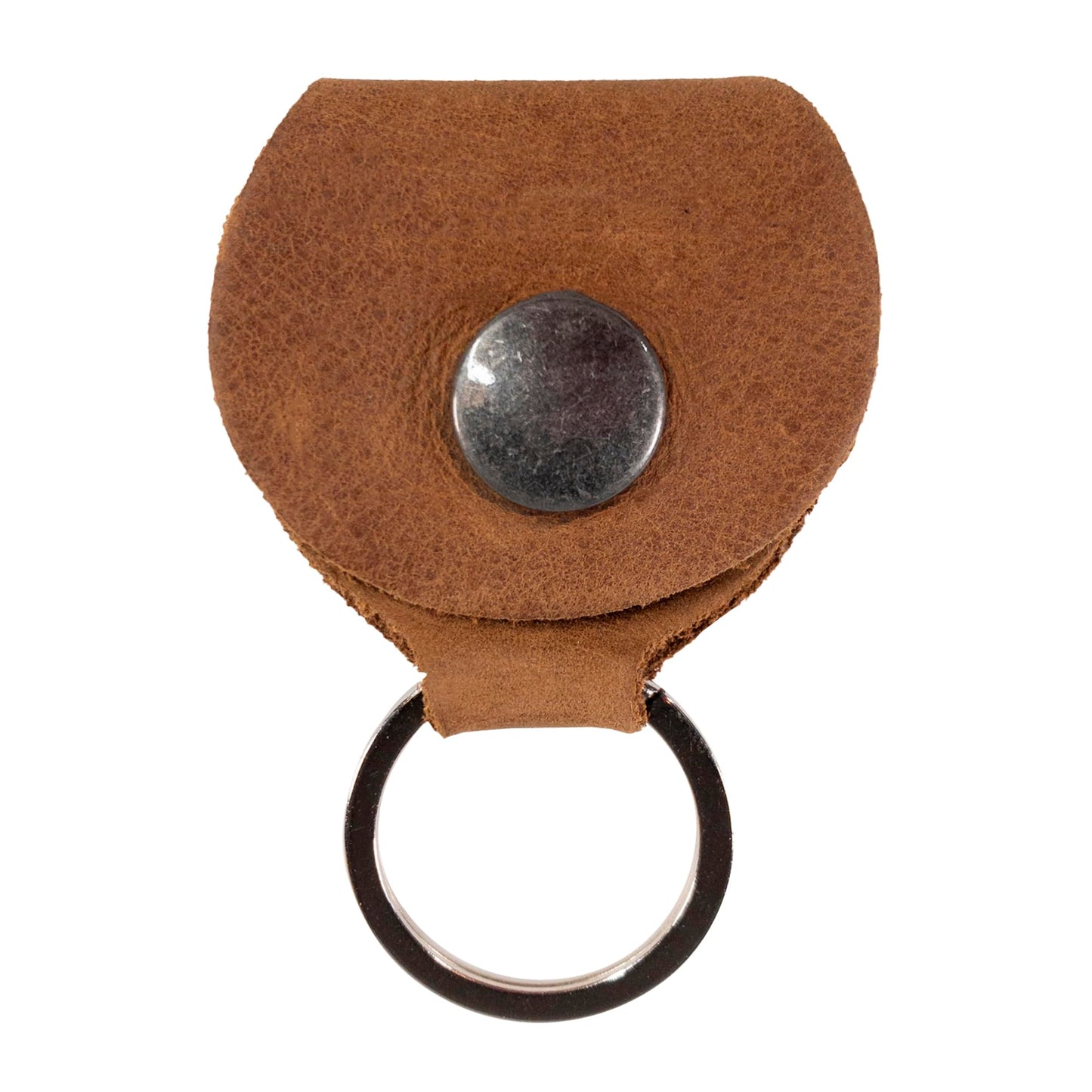 Hide & Drink, Guitar Pick Holder with Ring, Key Organizer, Keychain for Guitar Players, Full Grain Leather, Handmade, Single Malt Mahogany